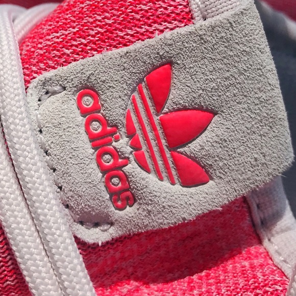 Neon Pink Adidas Sneakers - Picture 5 of 7